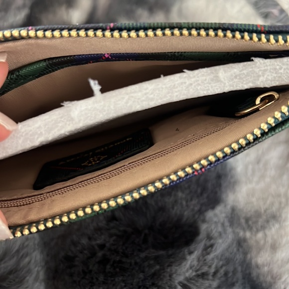 Nanette Lepore Molie Navy Tartan Tech Wristlet NWT - Picture 4 of 4